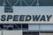 Top view of Speedway letters at Daytona International Speedway