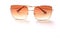 top view Square sunglasses isolate on a white background