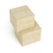 Top view of stack of cardboard boxes on white background. 3d ren