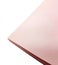 Top view of a stack of pink paper on a white isolated background