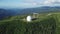 Top view of the star research center. Largest telescope in the mountainous area of studying the stars