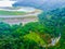 Top view of Sun Monn Lake from the The Sun Moon Lake Ropeway, th