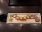 Top view Sushi, shrimp egg, seaweed, Japanese-style food.