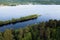 Top view of the Svir river, from Ladoga to Onega lake