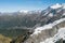 Top view Tasman rock mountain with blue sky background