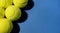 top view tennis balls with copy space. High quality beautiful photo concept