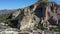 Top view of Terracina and the Pisco Montano rock on a sunny summer day.