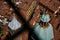 top view of the terracotta roofs of Bologna, the atmosphere of the Italian summer