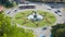 Top view time lapse of traffic circle, loop-ready