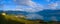 Top view to vineyards near Vevey at Geneva lake