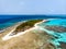 Top view of Tobago cays