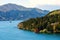 top view of torii gate at Lake Ashi, Hakone