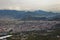 Top view of a town near vesuvius volcano south italy