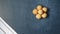 Top view of a traditional Columbian bunuelos on the table