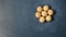 Top view of a traditional Columbian bunuelos on the table