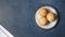 Top view of a traditional Columbian bunuelos on the table