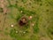 Top View on a Traditional Masai village near Mto wa Mbu. Arusha, Tanzania