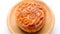 Top view traditional style moon cake rotating