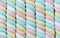 Top view twisted pastel color marshmallow texture for background