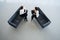 Top view of Two Businesswomen Meeting In Reception Of Modern Office.