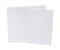 Top view of two folded pieces of white tissue paper or napkin in stack isolated on white background with clipping path