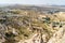 Top view from Uchisar castle. Cappadocia. Turkey