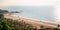 Top view of Vagator Beach from Chapora fort, Goa, India