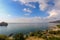 Top view of the village  in the Crimea and the rocks.