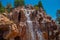 Top view of water falls on Canada Pavillion area in Epcot at Walt Disney World Resort area  1