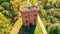 Top view of the water tower in Dolyna, Ivano-Frankivsk region, Ukraine