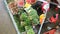 Top view of wet market stall