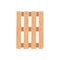 Top view of wood pallet in vector illustration, euro pallet with wooden texture