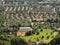 Top view of Zurich from Uetliberg, Switzerland. Zurich suburbs o