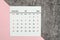 Top views Calendar desk December is the month for organizers to plan and remind on the table background