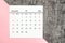 Top views Calendar desk November is the month for organizers to plan and remind on the table background