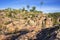 At the top of a waterfall at Katherine gorge