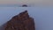 On Top of the World: Hiker with Backpack on Segla Mountain, Senja, Norway