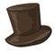 Tophat of man, clothes of romanticism epoch vector