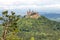 Tophill Hohenzollern Castle and forest overlooking valley