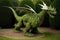 topiary of a dragon, with its wings and tail stretching out from the sides