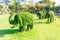 Topiary elephants in Lumphini park