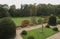 Topiary garden of Powis castle in England