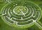 Topiary garden in the shape of a labyrinth