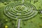 Topiary garden in the shape of a labyrinth