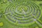 Topiary garden in the shape of a labyrinth.