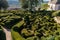 Topiary in the gardens of the Jardins de Marqueyssac in the Dordogne region of France.