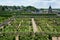 Topiary and kitchen garden in Villandry castle