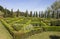 Topiary Landscaping in a Formal English Garden