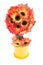 Topiary sunflower isolated