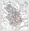 Topographical Map of Haute-Marne in Champagne-Ardenne, France, v